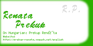 renata prekup business card